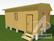 Пристройка к бытовке 3х6